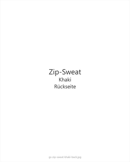 Zip-Sweat Khaki — back