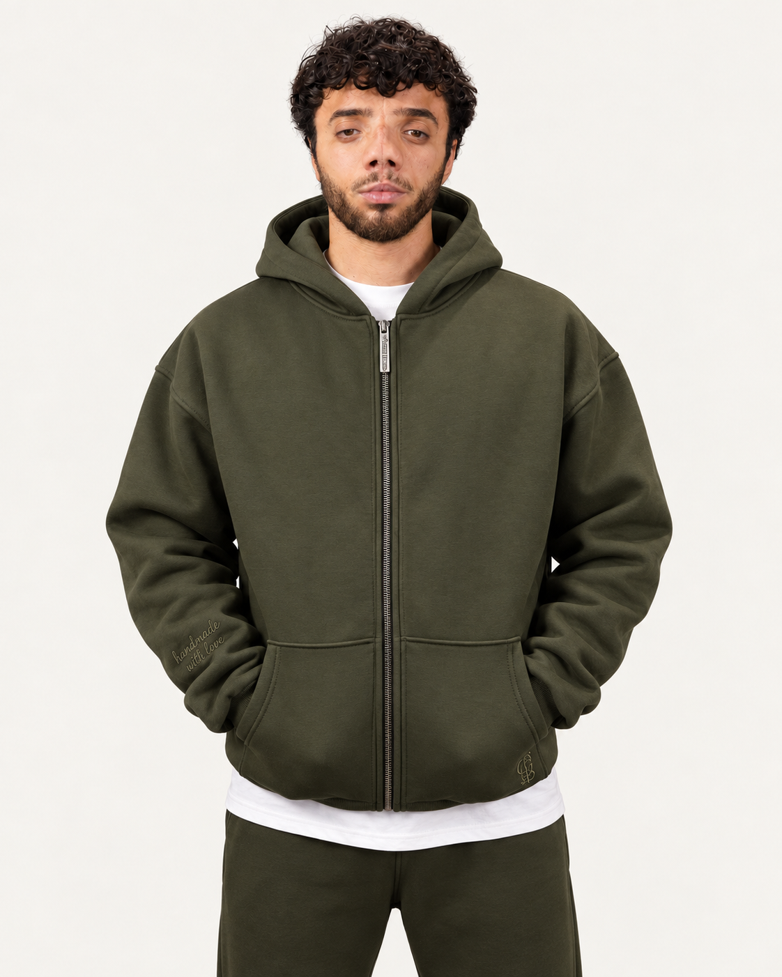 GS Monogram Zip-Hoodie