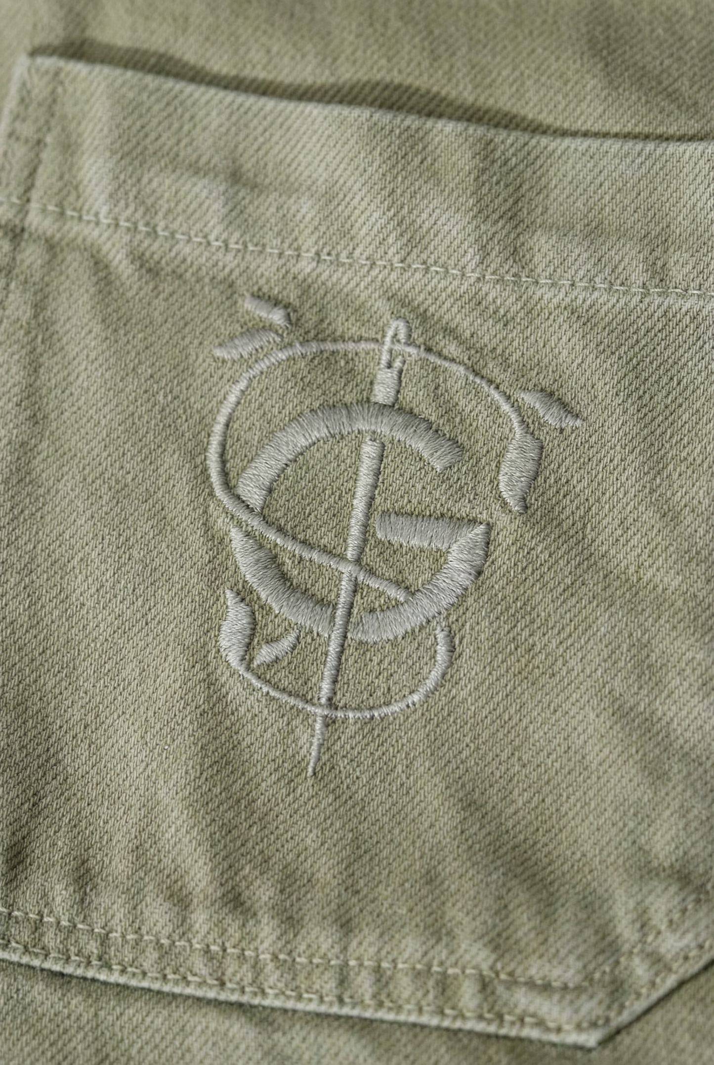GS Jeans Hemd - Green Stitches